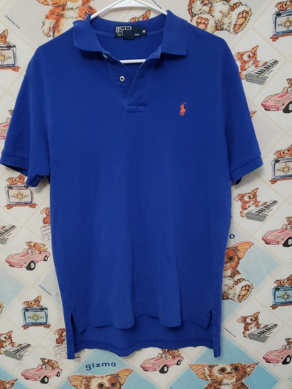 Ralph Lauren Royal Blue Polo with Orange Pony Medium
